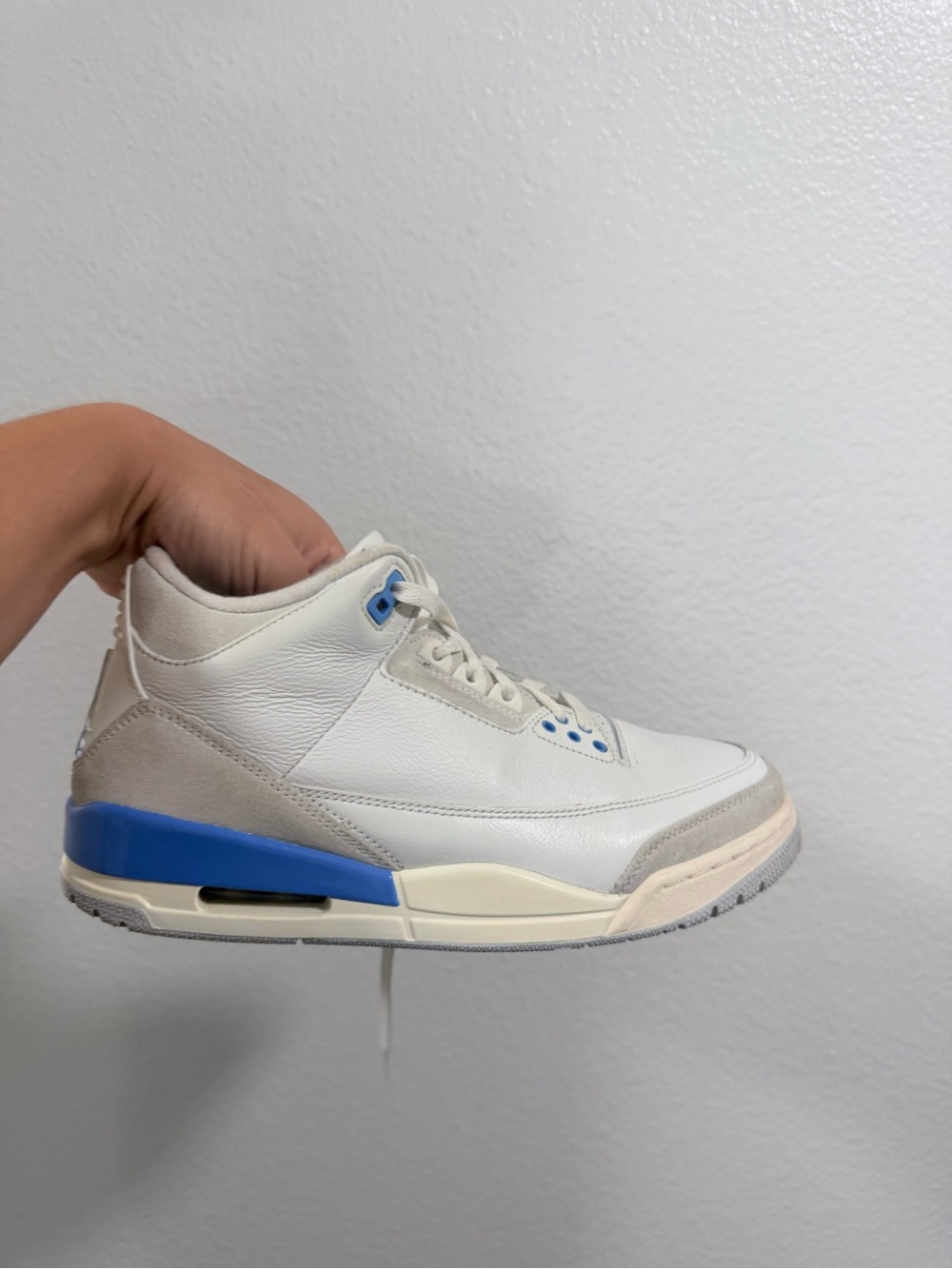 Jordan retro 3 white and blue - Picture 6 of 9